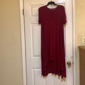 Piko high low long dress